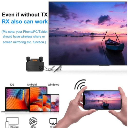 BOVBOX 091-HD Émetteur-récepteur vidéo HDMI sans fil 100 m pour conférence, prise : prise AU SH7804345-014